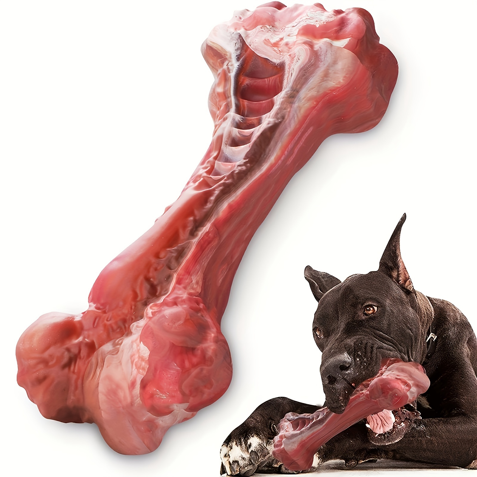 Indestructible Dog Chew Toy - Mainan Gigit Anjing Silikon, Karet Alami