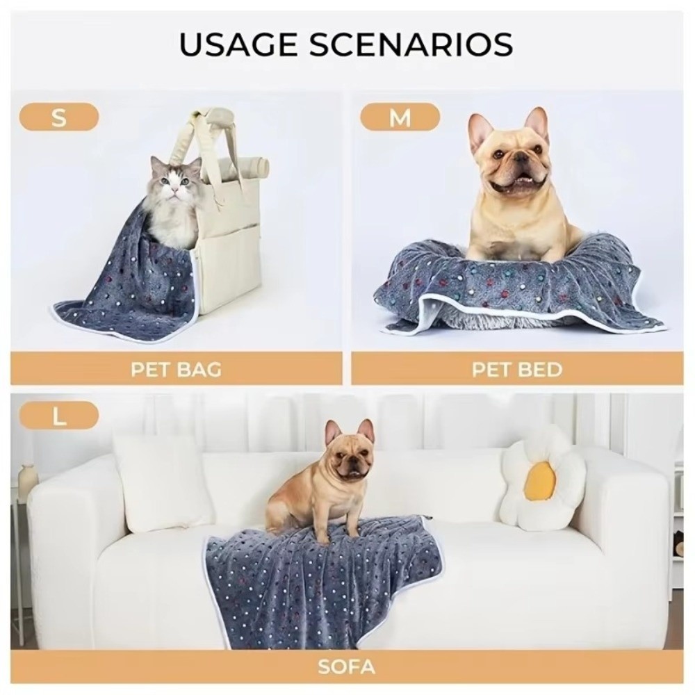 Pet Beds - Selimut Hewan Peliharaan Ultra Lembut Motif