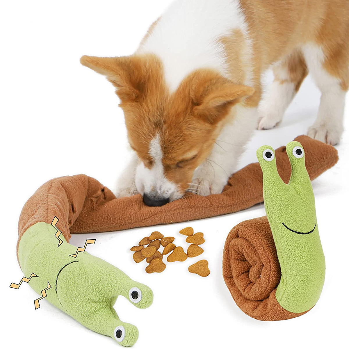 Dog Puzzle Feeder Toy - Mainan Puzzle Anjing Kucing Siput, Alas