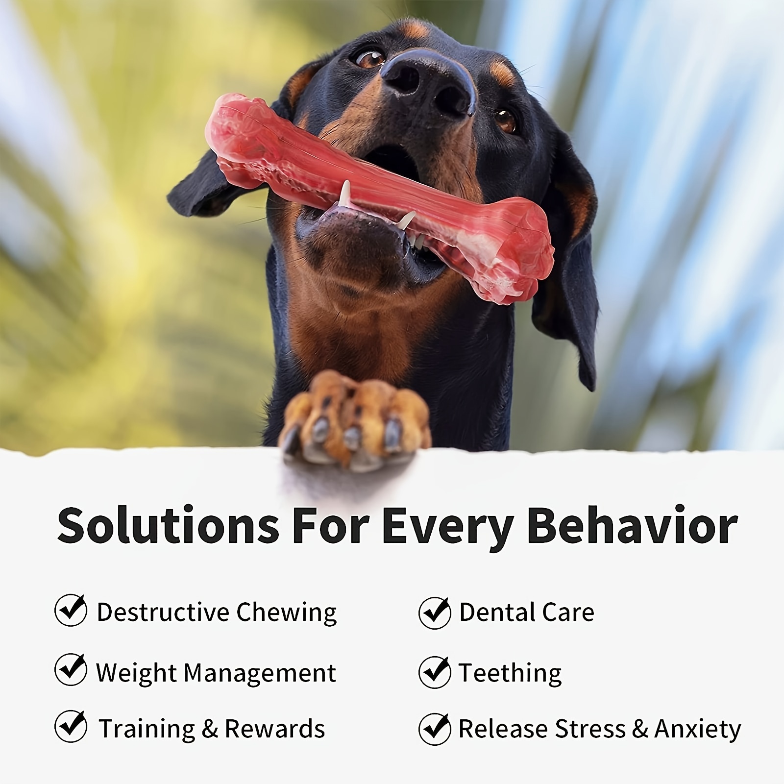Mainan Gigit Anjing Silikon, K - Indestructible Dog Chew Toy ulasan dan harga