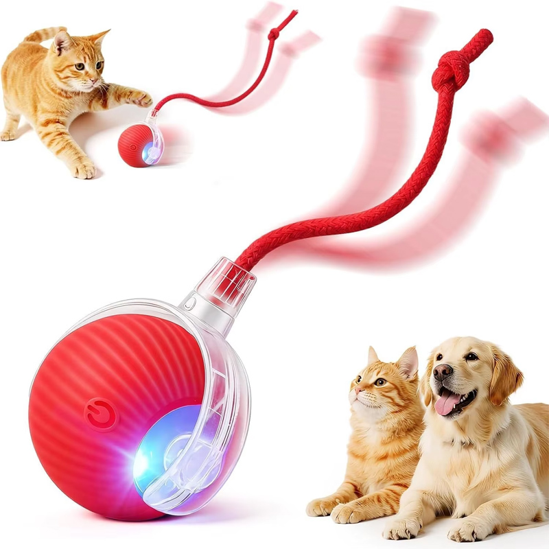 Mainan Bola Interaktif Anjing  - Automatic Moving Dog Ball ulasan dan harga