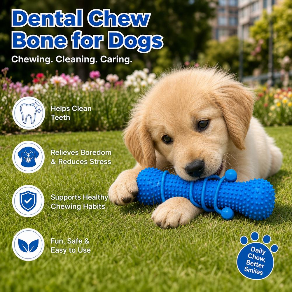 Mainan Kunyah untuk Membersihk - Teeth Cleaning Dog Chew Bone ulasan dan harga