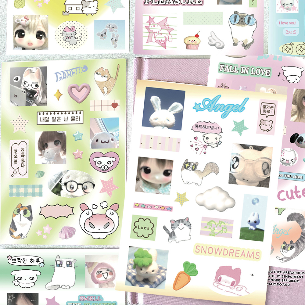 8PCS Stiker Kucing Imut dan Me - Cat Toys ulasan dan harga
