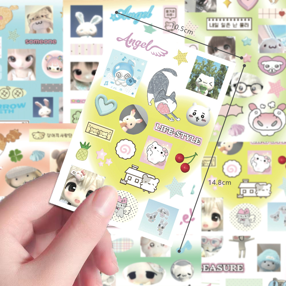 8PCS Stiker Kucing Imut dan Me - Cat Toys ulasan dan harga