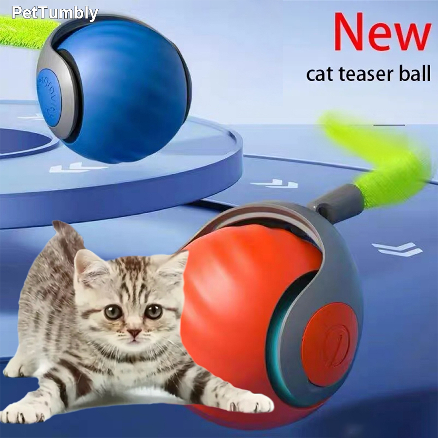 Bola Mainan Kucing Interaktif, - Automatic Moving Dog Ball ulasan dan harga