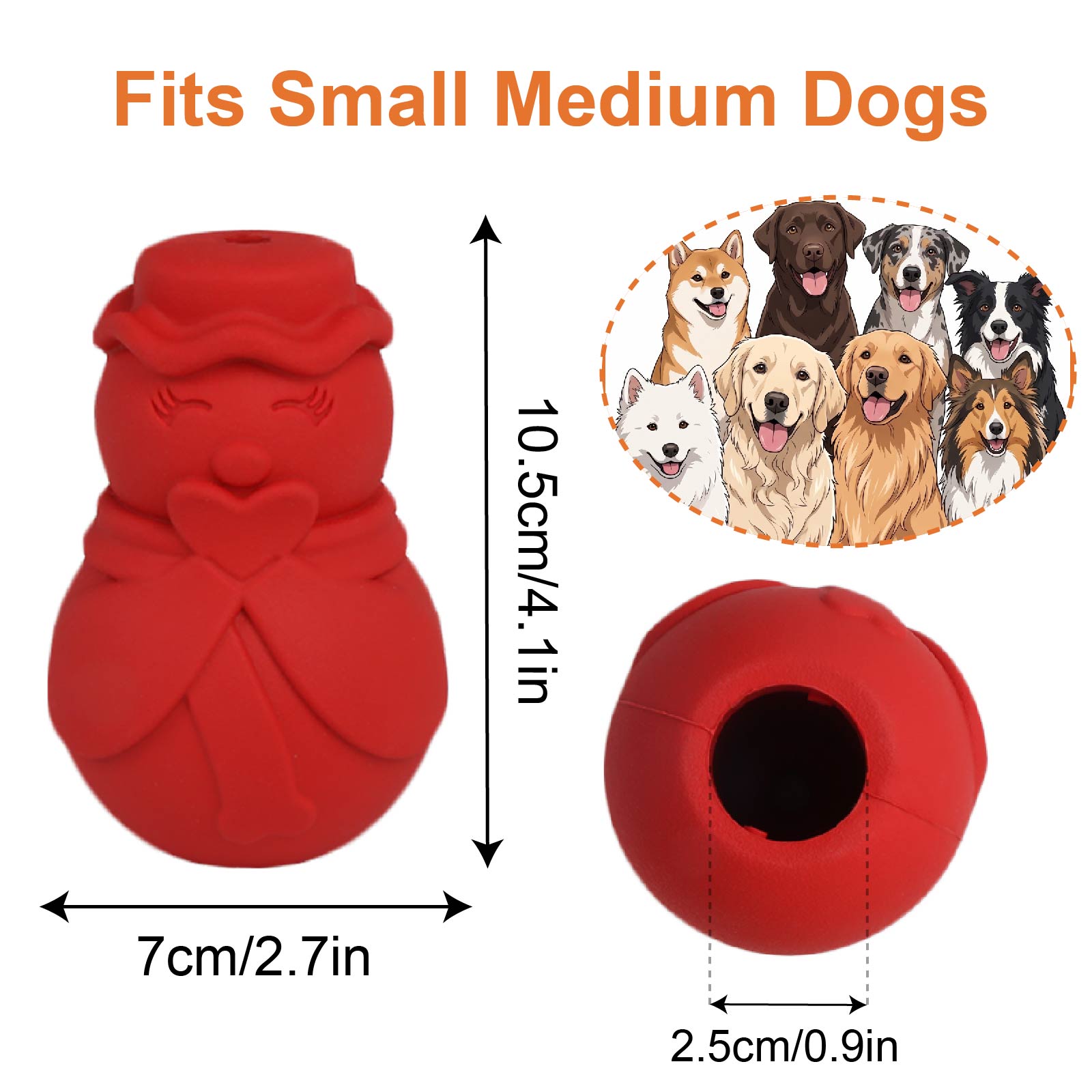 Mainan Puzzle Anjing Berbentuk - Rubber Treat Dispensing Dog Toy ulasan dan harga