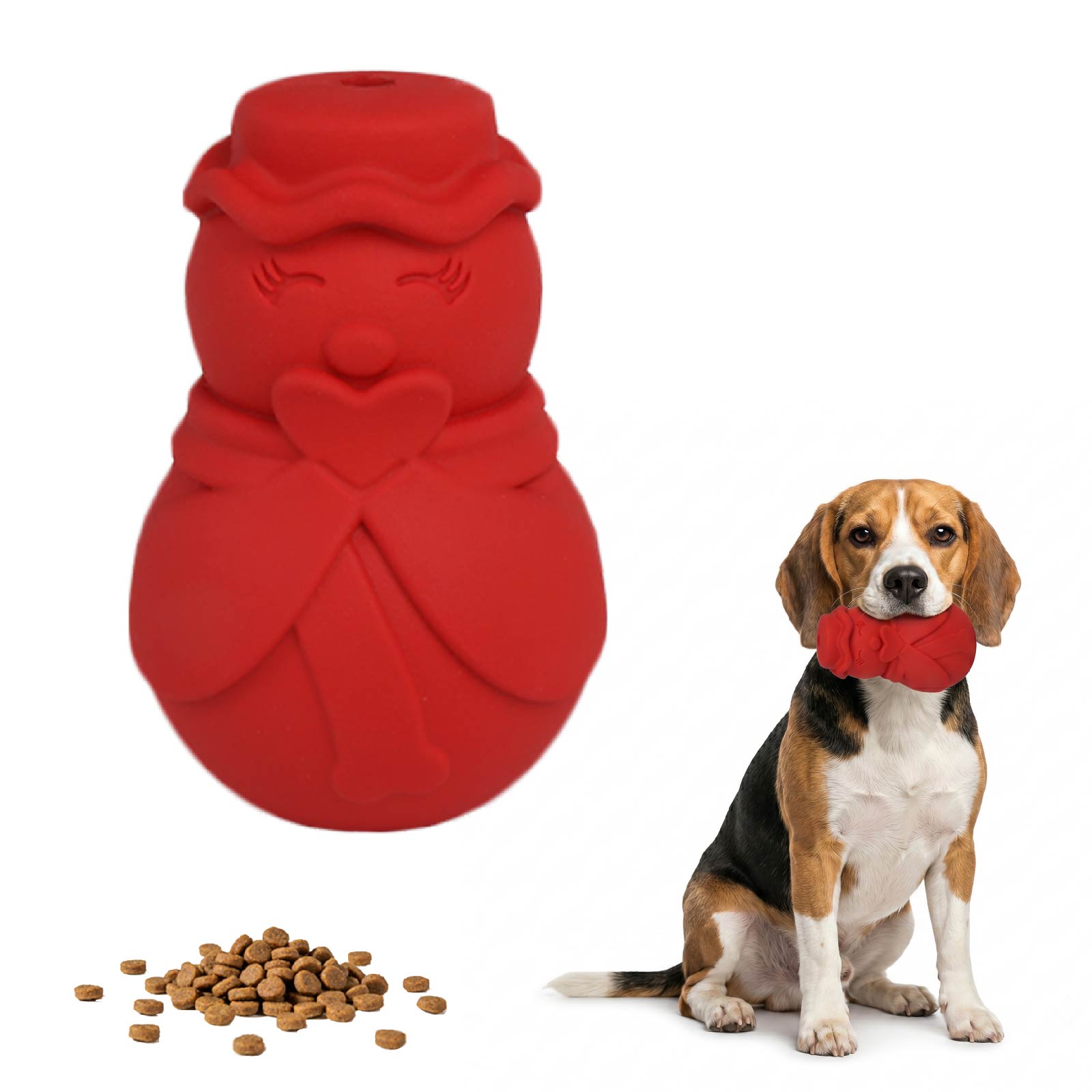Mainan Puzzle Anjing Berbentuk - Rubber Treat Dispensing Dog Toy ulasan dan harga